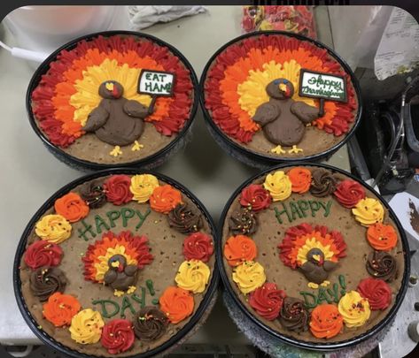 Thanksgiving Cake Ideas, Thanksgiving Cakes Decorating, Fall Cakes Decorating, Thanksgiving Sweets, Delish Cakes, Thanksgiving Cake, Cookie Cake Designs, Thanksgiving Cupcakes, Thanksgiving Cakes