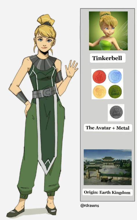 Big Leg Artstyle, Atla College Au, Atla Character Design, Disney Fairies Pixie Hollow, Movies Art, Tinkerbell And Friends, Avatar Cartoon, The Last Avatar, Avatar Fan Art