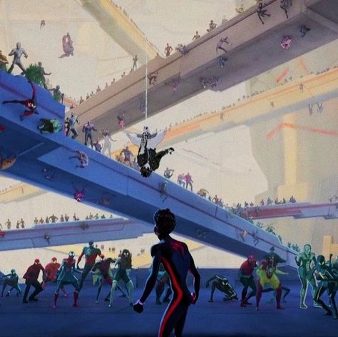 Spiderman Across The Spider Verse Scenes, Spiderman Across The Spiderverse Aesthetic, Across The Spider Verse Screencaps, Spider Verse Screenshots, Spider Verse Scenes, Spiderverse Visuals, Across The Spider Verse Aesthetic, Spiderman Into The Spiderverse Aesthetic, Atsv Aesthetic