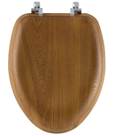 Arrives by Tue, Nov 2 Buy Mayfair Elongated Oak Wood Toilet Seat at Walmart.com Wooden Toilet Seat, Wooden Toilet, Little Bathroom, Bold Paint Colors, Wood Toilet, Wood Toilet Seat, Master Baths, Elongated Toilet Seat, Modern Desert