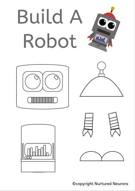 All kids love robots right? Then why not grab this free printable build a robot craft and let them decorate and make their own robot at home? This robot template is great for toddlers and preschoolers to use because it’s so simple for them to put together! Grab it and many more free printables over at Nurtured Neurons! #preschoolcrafts #toddlercrafts #robotcrafts #freekidsprintables #robotactivities #preschoolfun #preschoollearning Preschool Robot Craft, Robot Crafts For Preschoolers, Robot Crafts For Toddlers, Build A Robot Craft, Robot Craft Preschool, Robot Templates Free Printable, Paper Robot Template, Recycled Robot Craft Preschool, Build A Robot Printable