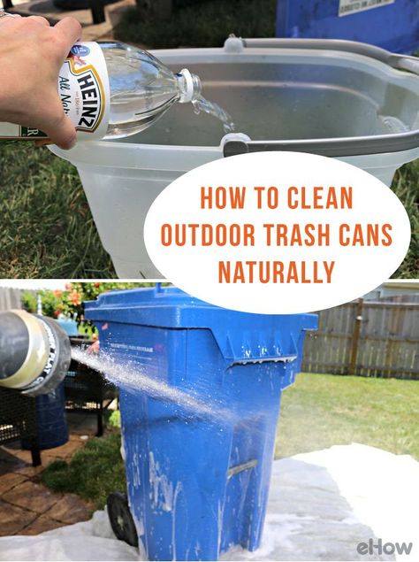 Cleaning trash cans is never a fun task, but use this recipe to get them sparkling clean easily, without all the extra hassle! Clean Hacks, Homemade Toilet Cleaner, Clean Baking Pans, Cleaning Painted Walls, Glass Cooktop, Deep Cleaning Tips, Clean Dishwasher, Simple Life Hacks, Toilet Cleaning