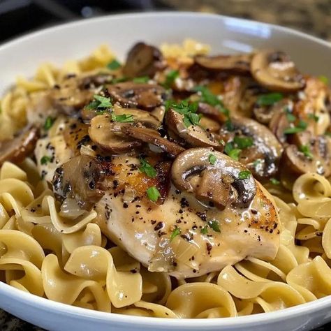 Chicken with Buttered Noodles Marsala Sauce Recipe, Slow Cooker Ground Beef, Sausage Peppers And Onions, Zesty Chicken, Proper Tasty, Marsala Chicken Recipes, Buttered Noodles, Chicken Breast Seasoning, Chicken Marsala