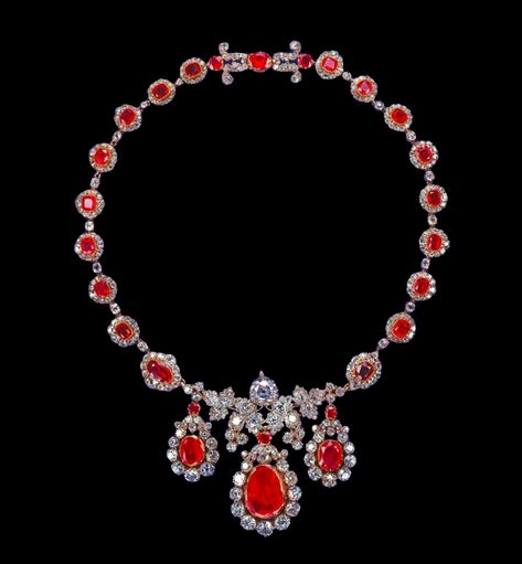 Queen’s Baring Ruby Necklace  | The Royal Watcher Jewel Choker, Imperial State Crown, The Queen Mother, Festoon Necklace, Japanese Pearls, Queen Alexandra, 60 Years Ago, Jewel Wedding, Diamond Tiara