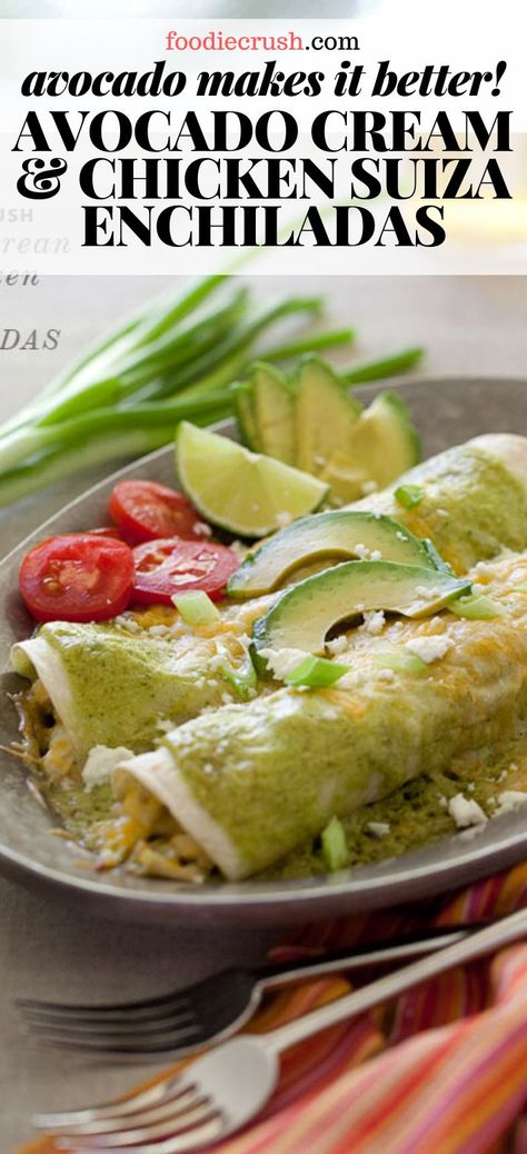 Chicken Avocado Dinner, Suiza Enchiladas, Chicken Suiza, Chicken Enchiladas Suiza, Mexican Chicken With Cheese Sauce, Mexican Chicken With Cheese, Chicken With Cheese Sauce, Authentic Mexican Chicken, Enchiladas Suizas Recipe