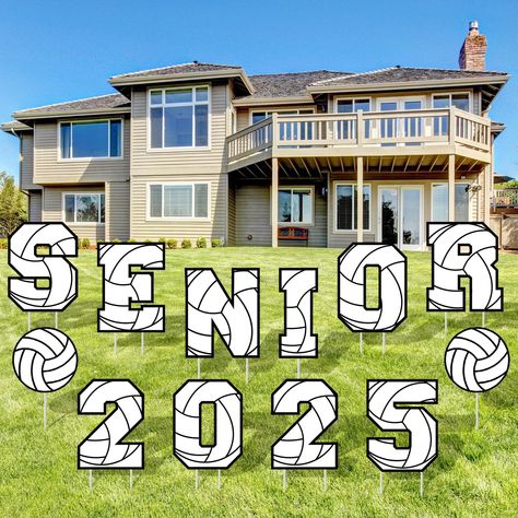 PRICES MAY VARY. Enough Quantity: the package includes 12 pcs 2025 volleyball senior yard signs, which include 10 pieces of "SENIOR 2025" signs and 2 pieces of volleyball signs, you will also get 24 pcs stakes, providing enough quantity for your diverse decorating needs, ideal for your outdoor senior night decorations; You can shower your yard with graduation decorations class of 2025 to show your celebration Easy to Assemble: these yard signs are very easy to assemble; Just insert the stakes in Senior Night Decorations, Volleyball Decorations, Locker Room Decorations, Volleyball Signs, Volleyball Locker, Sport Theme, Graduation Yard Signs, Lawn Decorations, Volleyball Mom