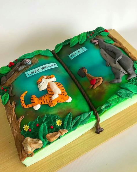 Jungle Book Theme Decorations, Mowgli Theme Birthday Party, Jungle Book Theme Party, Jungle Book 1st Birthday Party, Jungle Book Theme Cake, Jungle Book Birthday Cake, The Jungle Book Party, Jungle Book Cake Ideas, The Jungle Book Birthday Party