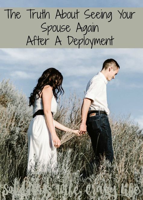 The truth about seeing your spouse again after a deployment... Soldier Wife, Deployment Homecoming, Deployment Care Packages, Military Homecoming, Military Deployment, Military Girlfriend, Navy Wife, Army Life, Military Love