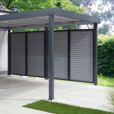 Enclosed Carport, Carport Modern, Carport Plans, Carport Sheds, Small Pergola, Pergola Carport, Car Port, Pergola Swing, Carport Garage