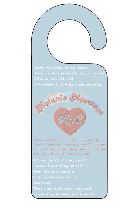 Melanie Martinez Door Hanger, Melanie Martinez Templates, Melanie Martinez Craft Ideas, Melanie Martinez Room Ideas, Melanie Martinez Diy Crafts, Melanie Martinez Papercraft, Melanie Martinez Room, Melanie Martinez Diy, Melanie Martinez Crafts