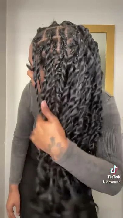 How To Do French Curls Passion Twists French Curl Twists, Passion Twists With Curls, French Curls, Cute Box Braids, Passion Twists, French Curl, Twist Beads, Cute Box Braids Hairstyles, Cute Box