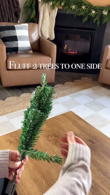 Judith Lato | Decor • Design • DIY on Instagram: "My most viral DIY is still my favorite Dollar Tree hack and I just made some more of these flocked Christmas trees when they restocked them this year!  Have you tried this hack yet?!?  Here’s some answers to FAQs, but first, save this post for later and share with a friend who’d love this hack!!  • These are the 18” trees for $1.25. (I did another reel with the $5 trees, but these are best for slimmer trees to layer) • Keep the branches downswept to make them look more natural when flocked. • Twist the branches tight to the “trunk” to keep them tightly together.  • You can stack 2-2-1 to give different heights (which you see on my porch at the end) I used a total of 18 trees for this porch look. • I have them on a covered porch and they loo Slim Tree, Branches Diy, Dollar Tree Hacks, Christmas Tree Branches, Flocked Christmas Trees, The Trunk, Covered Porch, But First, Have You Tried