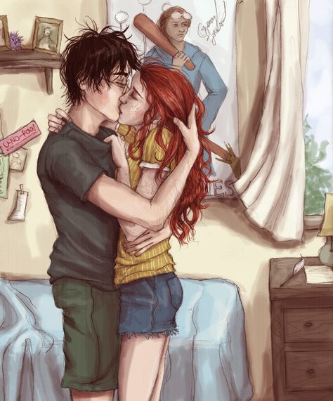 Clary And Simon, Fanart Harry Potter, Harry Potter Ginny, Citate Harry Potter, Art Harry Potter, Art Couples, Tapeta Harry Potter, Harry And Ginny, Twilight Film