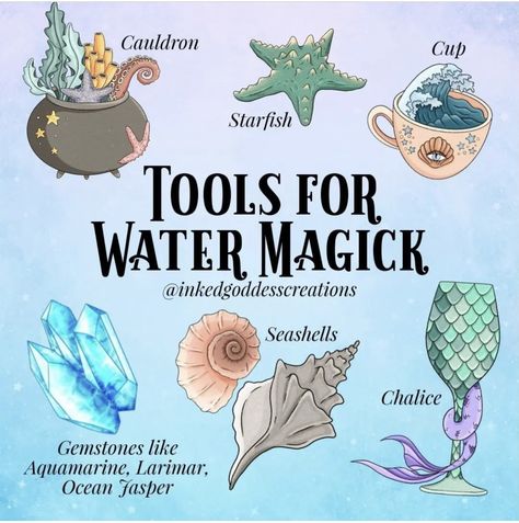 Sea Witch Spells, Water Witch Aesthetic, Secular Witchcraft, Water Spirituality, Sea Magick, Witch Wife, Water Witchcraft, Water Magick, Water Magic