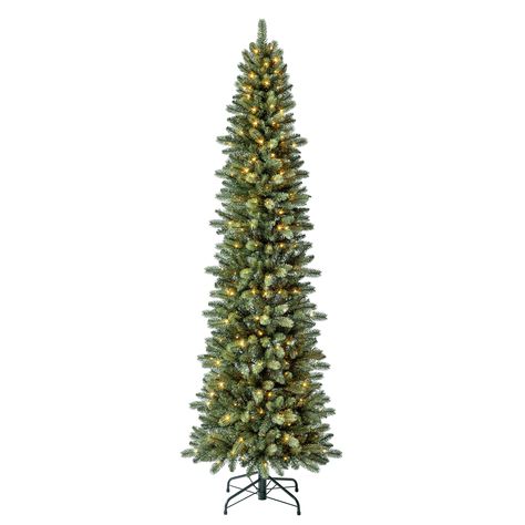 7ft. Pre-Lit Avalian Pencil Pine Artificial Christmas Tree, Warm White Fairy LED Lights by Ashland® | Michaels Best Artificial Christmas Trees Michaels Stores, Michaels Christmas Decor, Fairy Led Lights, Room Decorated For Christmas, Pencil Pine, Georgia Christmas, 7ft Christmas Tree, Best Artificial Christmas Trees, Basketball Room