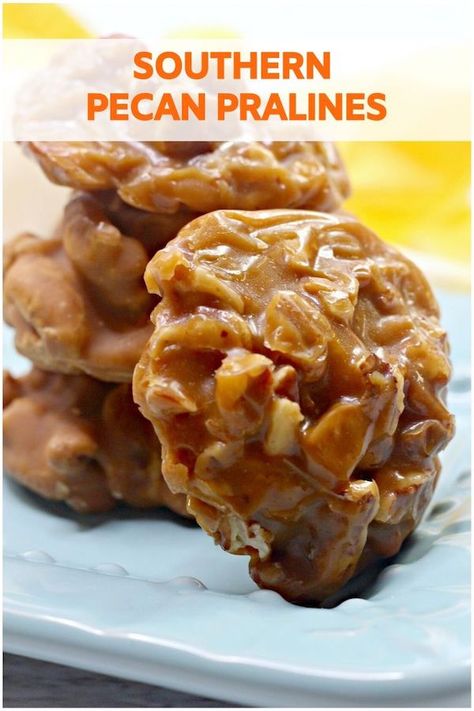 Southern Pecan Pralines Recipe - From Val's Kitchen Slow Cooker Boneless Pork Ribs, Boneless Pork Ribs Recipe, Southern Pecan Pralines, Pecan Pralines Recipe, Pralines Recipe, Pecan Candy, Pecan Desserts Recipes, Praline Candy, Boneless Pork Ribs