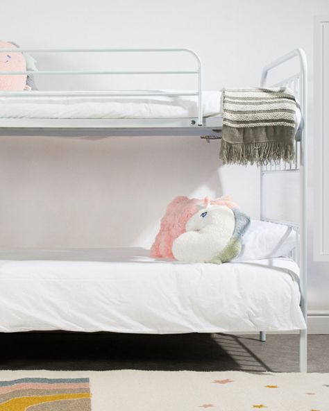 The Mia Metal Bunk Bed is the ultimate choice for siblings or friends who love a good sleepover! 🤍 With its sturdy build, it’s not only pretty but perfectly strong, giving your kids a safe space to sleep, play, and hang out in style. Shop online | Links in the Bio. ☝️ #LittleWhitehouse #Kids #BunkBeds #Bedroom #Furniture #ForTheLittleOnesYouLove Metal Bunk Bed, Metal Bunk Beds, Bunk Bed, Safe Space, To Sleep, Bunk Beds, Love A, Hanging Out, Bedroom Furniture