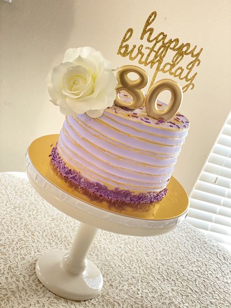 Cake Designs 80th Birthday, Simple 80th Birthday Cake, Cake 80th Birthday For Women, 72nd Birthday Cake For Women, 80th Cake Ideas, 80 Bday Cake, Birthday Cake For 80 Year Old Women, Birthday Cake 80th Women, Cake For 80th Birthday Women