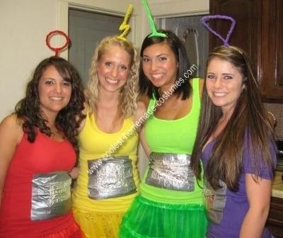 Homemade Teletubbies Group Costume: My Junior year of College at the University of San Francisco, my friends and I thought up the best homemade Teletubbies Group Costume. We spray painted Costume Ideas For Best Friends, Halloween Costume Ideas For Best Friends, Best Friend Costumes, Ideas For Best Friends, Teletubbies Costume, University Of San Francisco, Friend Costumes, Homemade Costume, Hallowen Costume