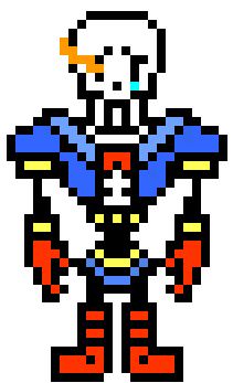 Undertale - disbelief papyrus sprite Papyrus Sprite, Sans Sprite, Disbelief Papyrus, Undertale Pixel Art, Papyrus Undertale, Short Hairstyles For Thick Hair, Minecraft Pixel Art, 8 Bits, Undertale Art