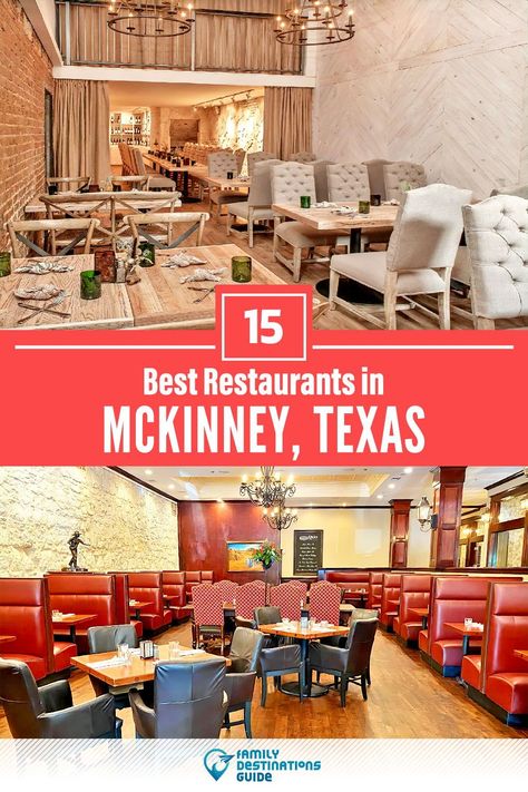 Want to see the best restaurants in McKinney, TX? We’re FamilyDestinationsGuide, and we’re here to help: From incredible brunch spots and amazing places to eat dinner, to local foodie spots and hidden gems, discover the BEST McKinney restaurants - so you get memories that last a lifetime! #mckinney #mckinneyrestaurants #restaurantsinmckinney #bestrestaurantsinmckinney #placestoeatmckinney Mckinney Texas Things To Do, Texas Travel Guide, Texas Restaurant, Best Mexican Restaurants, Mckinney Texas, Dinner Restaurants, Cheap Things To Do, Weekend Activities, Family Destinations