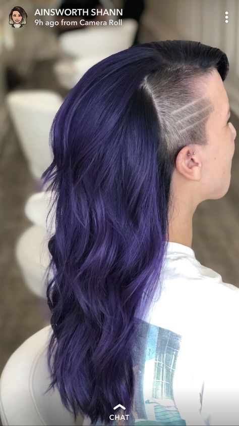 Purple Perfection Indigo Purple Hair, Indigo Hair, Hair Doo, Hair Inspiration Color, Rainbow Hair, Dream Hair, Hair Colour, Purple Hair, Dark Hair