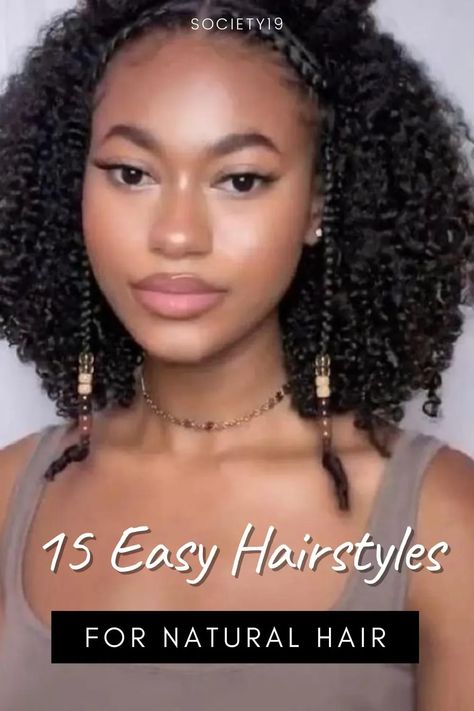 15 Easy Hairstyles For Natural Hair Natural Hairstyles For Black Women Awkward Length, Twist Out Styles For Short Hair, Professional Natural Hairstyles For Black Women, Braidout Hairstyles On Natural Hair, Hairstyles For Curly Hair Black Women, Hairstyles For Coily Natural Hair, Easy Styles For Natural Hair Black Women, Thick Natural Hairstyles, Fancy Natural Hairstyles Black Women