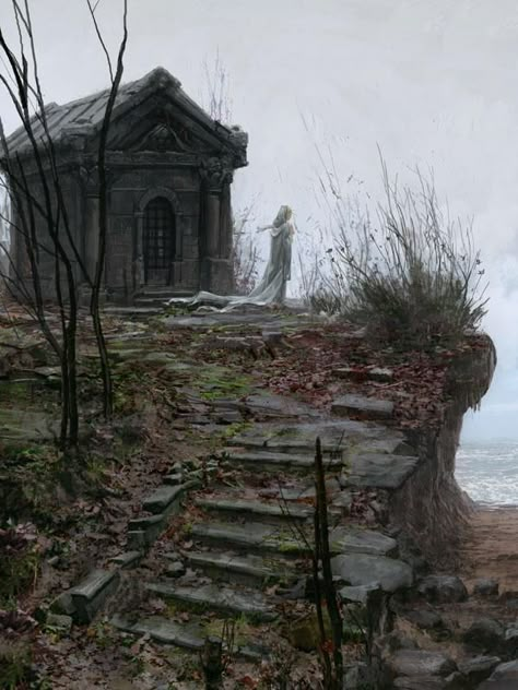 Old Cemeteries, Cemetery Art, Wuthering Heights, 다크 판타지, Haunted Places, Tombstone, Abandoned Places, Graveyard, Old House