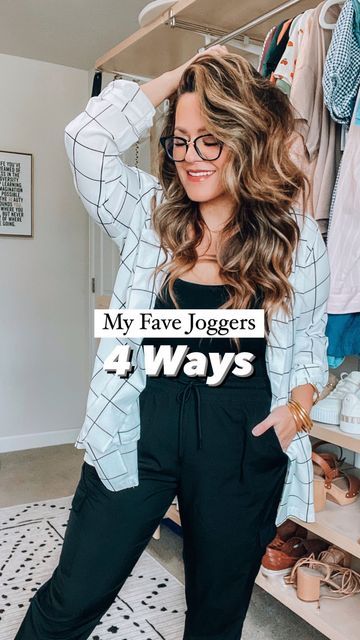 Joggers Outfit Midsize, Plus Size Joggers Outfit Work, Mid Size Jogger Outfits, Mid Size Sweatpants Outfit, Mid Size Athleisure Outfits Summer, Mid Size Work Wear, Plus Joggers Outfit, How To Style Joggers For Women Plus Size, Jogger Pants Outfit Work