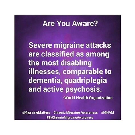 Migrainiac on Instagram: “Become Aware 💜 #nationalmigraineawarenessmonth” Migraine Awareness Month, Migraine Awareness, Severe Migraine, Migraine Attack, Chronic Migraines, World Health Organization, Migraine, Chronic Illness, Health