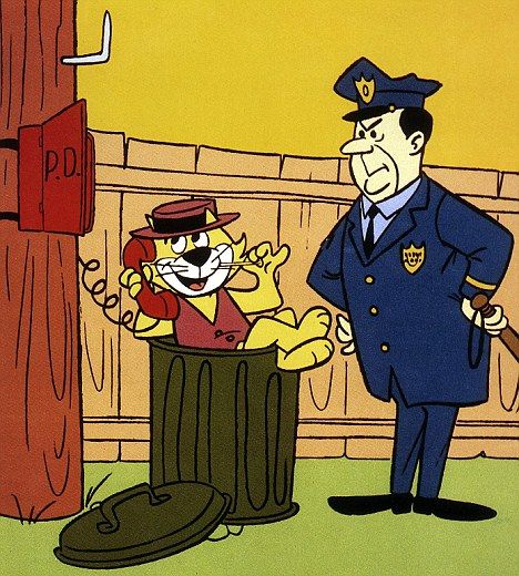 Top Cat | Top Cat with his nemesis Officer Dibble in the famous 1960s cartoon ... Top Cat, A Cartoon, Cartoon Character, Cartoon Characters, Click Here