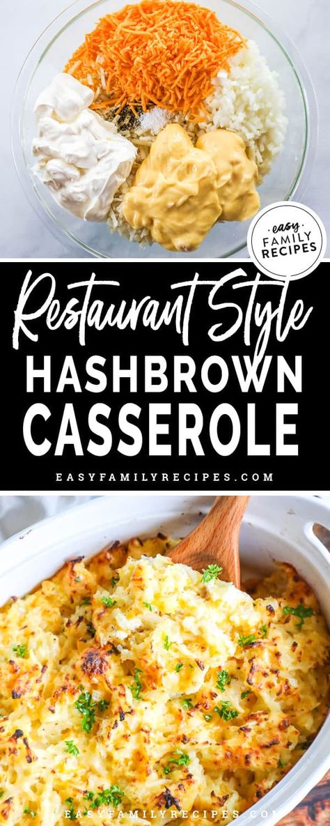 Brunch Potluck, Cracker Barrel Hashbrown, Savory Brunch Recipes, Hashbrown Casserole Easy, Egg Brunch Recipes, Cracker Barrel Hashbrown Casserole, Hashbrown Casserole Recipe, Cheesy Hashbrown Casserole, Christmas Brunch Recipes