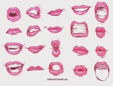 Lips Cartoon, Lips Sketch, Anime Lips, Lip Drawing, Drawing Hands, Mouth Drawing, Lips Drawing, Cartoon Faces, Drawing Base