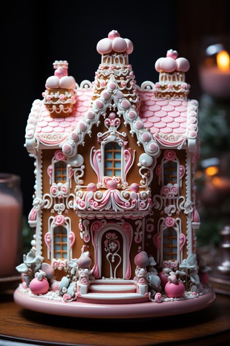 christmas aesthetic Gingerbread Treats, Gingerbread Designs, Christmas Cookie Ideas, Creative Christmas Cookies, Fairytale Christmas, Candle Dessert, Gingerbread Inspiration, Gingerbread Creations, Cool Gingerbread Houses