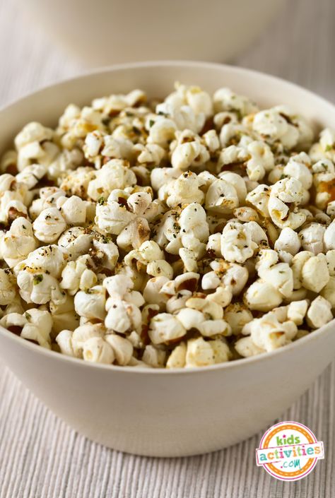 Recipe Redux: Truffle and Parmesan Popcorn Kids Activities Blog How To Make Truffles, Parmesan Popcorn, Parmesan Butter, Air Popped Popcorn, Truffle Butter, Guilt Free Snacks, Butter Popcorn, Light Snacks, Popcorn Recipes