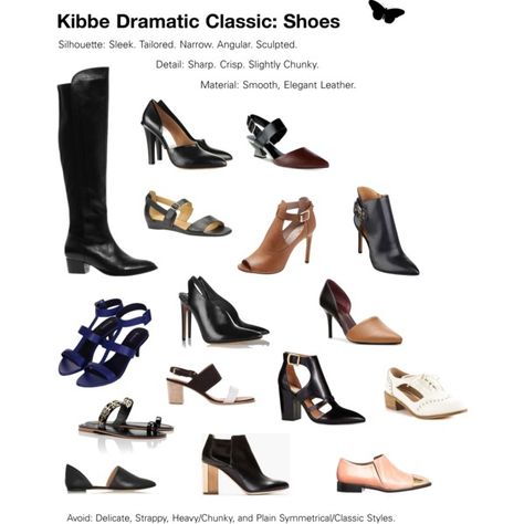 "Kibbe Dramatic Classic: Shoes" by dramaticclassic on Polyvore Dramatic Classic Sandals, Dramatic Classic Silhouette, Dramatic Classic Earrings, Dramatic Classic Accessories, Dramatic Classic Winter Outfit, Dramatic Classic Winter, Dramatic Classic Shoes, Kibbe Dramatic Classic Outfits, Soft Dramatic Shoes