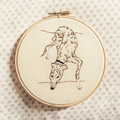 This is a finished commissioned piece. 6" handsewn embroidery of a greyhound. Grey Hound, Cat Embroidery, Embroidery Work, Greyhound, Embroidery Art, New Photo, Hand Sewing, Vintage World Maps, Unique Jewellery