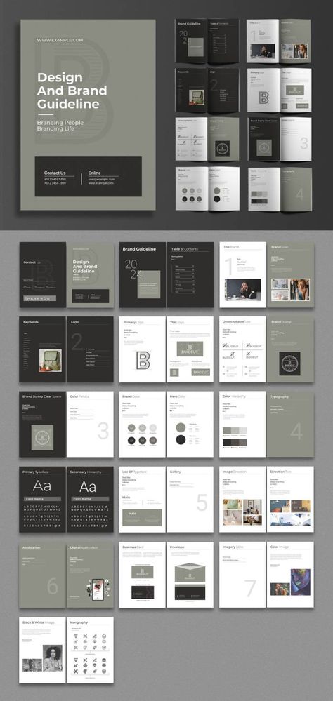 A Clean Brand Guideline Design Template Brand Guidelines Design, Magazine Design Cover, Guideline Template, Brand Guidelines Template, Design Guidelines, People Brand, Design Cover, Brand Book, Adobe Creative Cloud