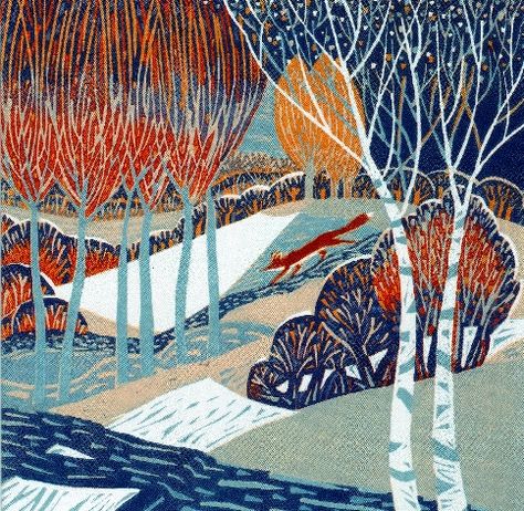 Annie Soudain-Folding Cards, greetings cards, birthday cards, tea towels - unique designs Linocut Art, Woodcuts Prints, Wood Engraving, Lino Print, Woodblock Print, Linoleum, Linocut Prints, Art Abstrait, Linocut