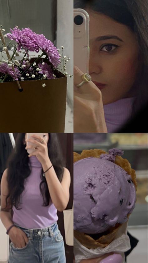 #purpleaesthetics #purple #lavender #instagram #layout #instagramstoryideas Lavender Instagram, Lavender Outfit, Easy Photography Ideas, Sisters Photoshoot, Instagram Creative Ideas, Self Portrait Poses, Stylish Photo Pose, Instagram Photo Editing, Instagram Layout