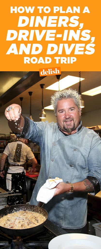 Next stop: Flavortown. Diners Drive Ins And Dives, Road Trip Apps, Road Trip Food, Route 66 Road Trip, Road Trip Map, Road Trip Games, National Park Road Trip, Guy Fieri, Us Road Trip