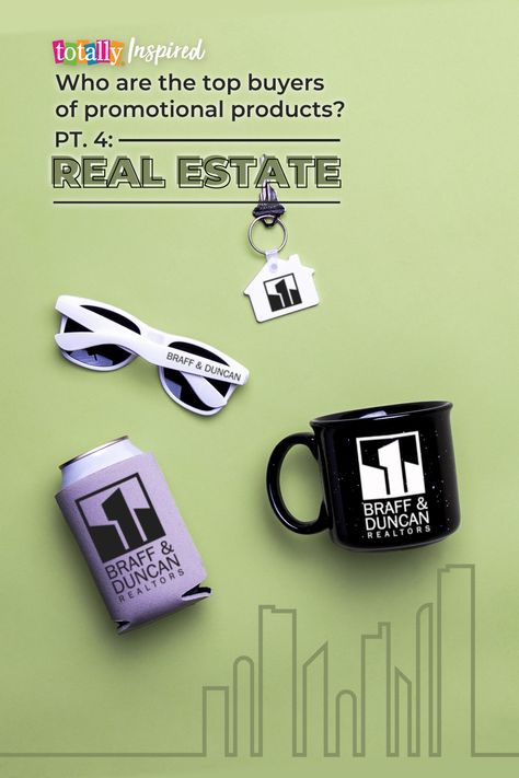 Next, in our six-part series on the top industries using #promoproducts, we hit the #RealEstateIndustry. The competition to sell and buy homes is fierce. No wonder this industry is one of the top buyers of #promoitems. In the world of real estate, standing out from the competition is crucial. Let’s dive into the world of promotional merchandise and explore the impact it can have on your #realestate business! #TotallyBlog #TotallyInspired Promotional Merchandise, Promo Items, Real Estate Companies, Host A Party, Promotional Products, Corporate Events, Event Planning, To Sell, The Top