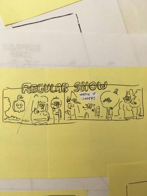 Regular show JG Quintel 2 Regular Show Storyboard, Regular Show Concept Art, Jg Quintel Art, Regular Show Sketch, Regular Show Drawings, Regular Show Art, Regular Show Fanart, Jg Quintel, Random Cartoons