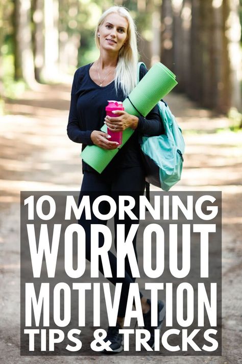 10 Morning Workout Motivation Tips | If you're looking for a little inspiration to help you get up early and get in a good sweat sesh to kickstart your day, we're sharing our best morning motivation tips to help! Whether it's a gloomy Monday or a lazy Saturday, these morning motivation tips will help you create daily routines to increase your energy, boost your metabolism, feel happier, sleep better, and lose weight fast! If you want to know how to get up early and workout, these ideas work! Morning Workout Motivation, Early Morning Workout, Good Morning Motivation, Get Up Early, Early Morning Workouts, Fat Loss Drinks, No Excuses, Getting Up Early, Boost Your Metabolism