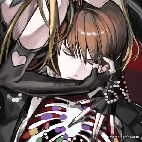 Light And Misa, Light Yagami, Match 3, Picture Icon, Couples Icons, Cute Anime Profile Pictures, Cute Profile Pictures, Matching Profile Pictures, Anime Couples Drawings