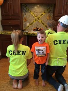 costume ideas #constructionpartytheme Construction Theme Birthday, Construction Theme Birthday Party, Handy Manny, Construction Theme Party, Second Birthday Ideas, Mom Of Boys Shirt, Party Themes For Boys, Construction Diy, Bob The Builder