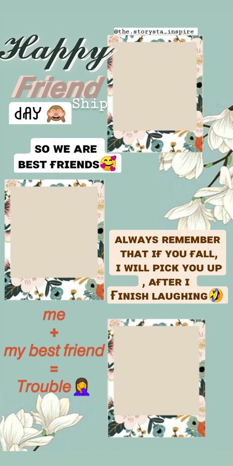 Friendship Day Frame, Happy Friendship Day Template, Friendship Day Story, Day Template, Happy Birthday Best Friend Quotes, Happy Birthday Best Friend, Happy Birthday Love Quotes, Love Birthday Quotes, Birthday Captions Instagram