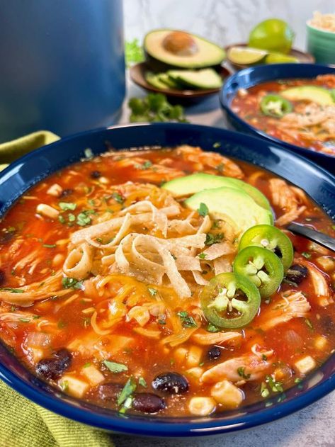 Turn leftover Thanksgiving turkey into amazing tortilla soup. Here's how. Easy Tortilla Soup, Turkey Tortilla Soup, Tortilla Soup Easy, Slow Roasted Turkey, Chicken Tortilla Soup Easy, Leftover Thanksgiving, Thanksgiving Turkey Leftovers, Tortilla Soup Recipe, Mexican Soup