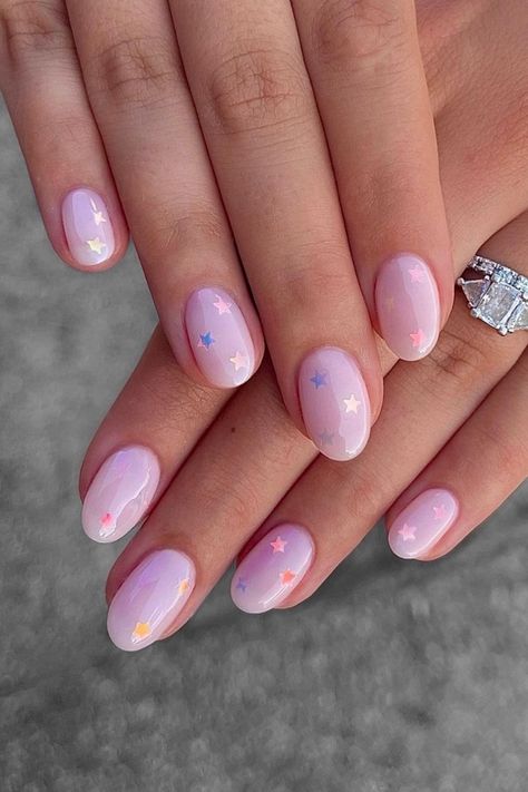 33 Cute Bubble Bath Nails To Inspire Ideas For Your Next Manicure - London Kensington Guide Short Nails Disney, Gel Nail Designs Purple, Classy Disney Nails, Bubble Bath Nails, Neon Nail Designs, Semi Permanente, Short Nail, Nail Length, Short Nail Designs