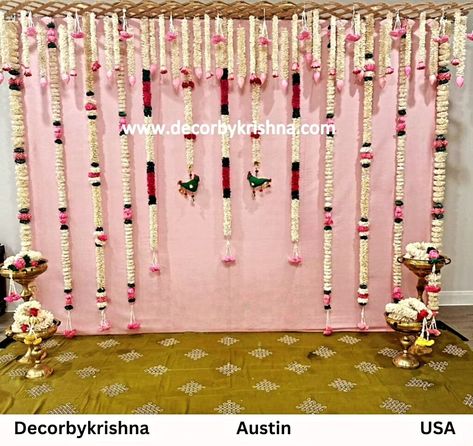 Blooming in pink and white hues. Halfsaree Ceremony Decor by Ramya @asthadecors of #austin branch #usa #halfsareefunction #halfsareedecor #vonifunction #sareeceremony #texaseventplanner #austindecorator #decorbykrishnaaustin @decorbykrishna is a unit of @pellipoolajada Traditional Decorations using only Natural materials #noplastic #nofloralfoam  #nothermocoal #nostyrofoam #ecofriendlywedding  #pellikooturu #pellikoduku  #mangalasnanam  #gruhapravesham #vonifunction #cradleceremony etc....